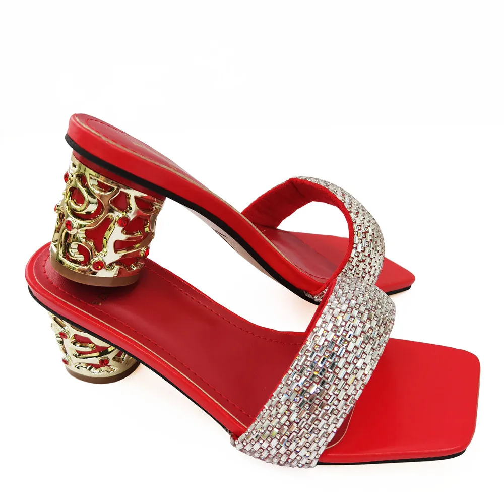 Latest Red Color Italian Women Sandals Shoe for Party African Wedding Low Heels Slip on Women Pumps High Quality Wedding Shoe
Latest Red Color Italian Women Sandals Shoe for Party African Wedding Low Heels Slip on Women Pumps High Quality Wedding Shoe