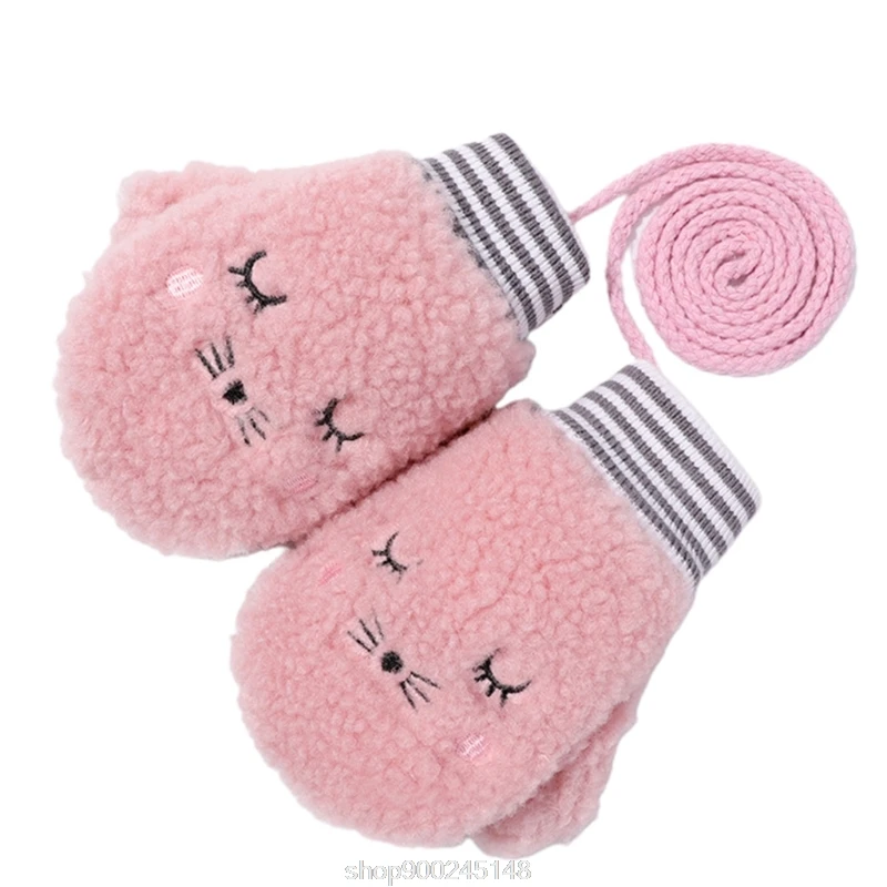 Kids Winter Warm Full Finger Gloves with String Cartoon Animal Embroidery Thick Plush Lined Infant Mittens N24 20 Dropship
Kids Winter Warm Full Finger Gloves with String Cartoon Animal Embroidery Thick Plush Lined Infant Mittens N24 20 Dropship