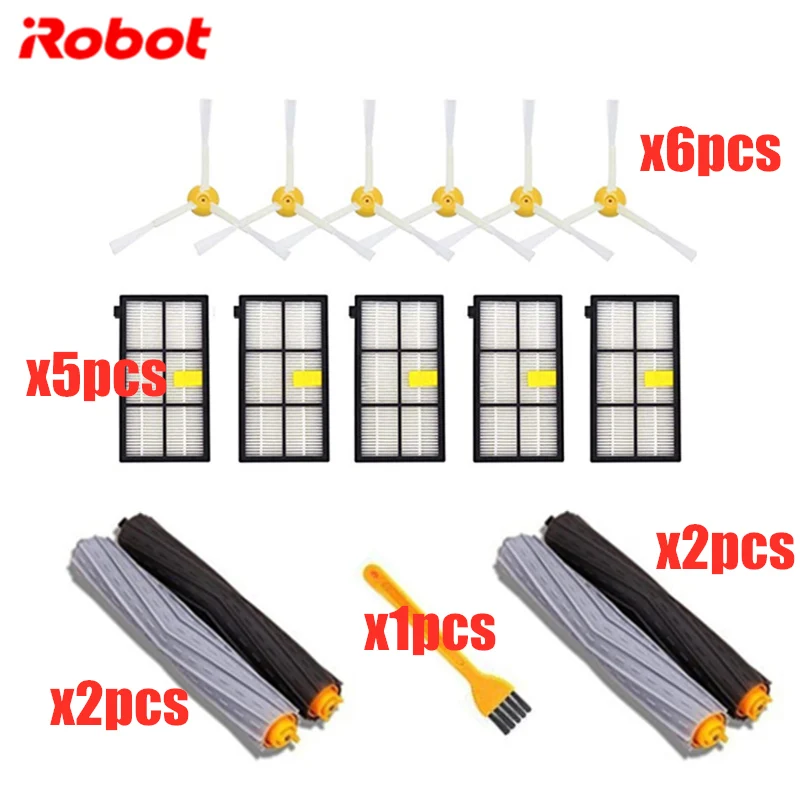 

HEPA Filters Brushes Replacement Parts Kit for iRobot Roomba 980 990 900 896 886 870 865 866 800 Accessories Kit