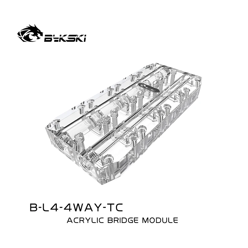 Bykski GPU Active Backplate Bridging Module For VGA Water Block Multi Video Card Acrylic Connectors B-L3-2WAY-TC | Компьютеры и офис