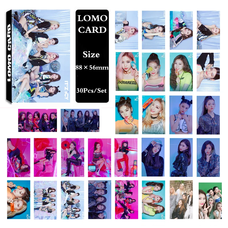 30 шт. KPOP ITZY альбом ITz ICY самодельная бумага Lomo карты фото плакат в виде фотостудии