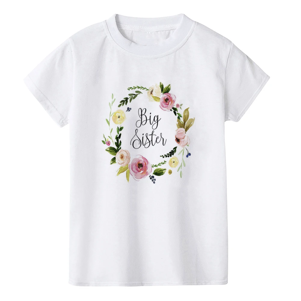 Summer Cute Little Sister Big Sister Design Children Funny T Shirt Baby Girls Harajuku White T-shirt Kids Graphic Clothes
Summer Cute Little Sister Big Sister Design Children Funny T Shirt Baby Girls Harajuku White T-shirt Kids Graphic Clothes