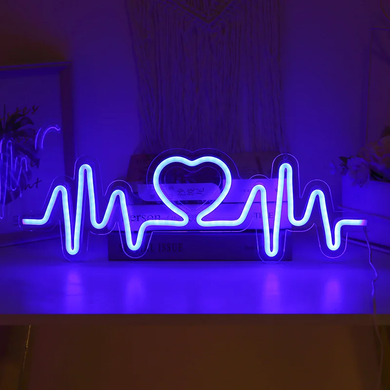 LED Heartbeat Neon Light Love Heart Sign Neon Light Valentine's Day Gift Wall Lamp USB Power Supply Background Wall Decoration
LED Heartbeat Neon Light Love Heart Sign Neon Light Valentine's Day Gift Wall Lamp USB Power Supply Background Wall Decoration
