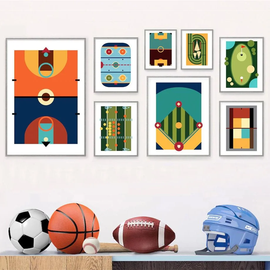 Sport Court Tennis Baseball Football Golf Wall Art Canvas Painting Nordic Posters And Prints Wall Pictures For Living Room Decor
Sport Court Tennis Baseball Football Golf Wall Art Canvas Painting Nordic Posters And Prints Wall Pictures For Living Room Decor