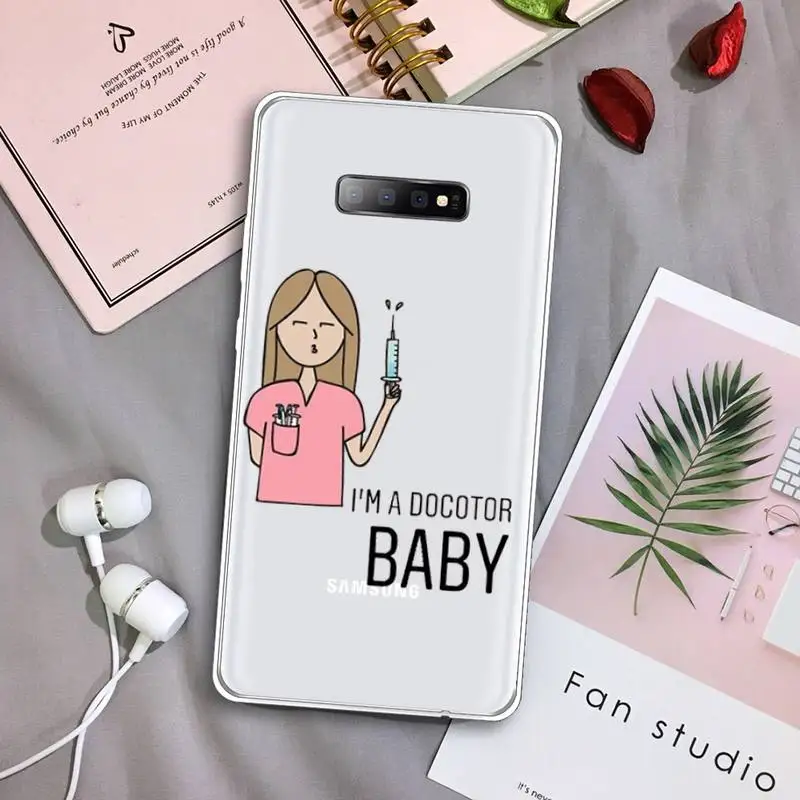 Medicine Doctor Nurse Cartoon Phone Case Transparent For Samsung Galaxy S A 5 7 8 9 2015 20 edge plus 10 e lite 2019
Medicine Doctor Nurse Cartoon Phone Case Transparent For Samsung Galaxy S A 5 7 8 9 2015 20 edge plus 10 e lite 2019