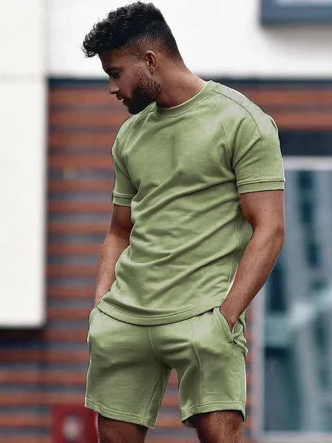 2021 Men Tracksuits Short Sleeve T-shorts And Short Sport Suits Sweatsuits Sportswear Male Summer Set Casual Clothes
2021 Men Tracksuits Short Sleeve T-shorts And Short Sport Suits Sweatsuits Sportswear Male Summer Set Casual Clothes