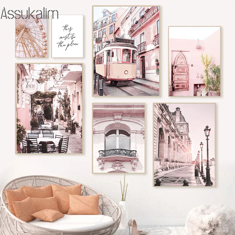 Pink City Paintings Tourist Scenery Wall Art Poster Ferris Wheel Canvas Painting Street Print Nordic Wall Pictures Home Decor
Pink City Paintings Tourist Scenery Wall Art Poster Ferris Wheel Canvas Painting Street Print Nordic Wall Pictures Home Decor