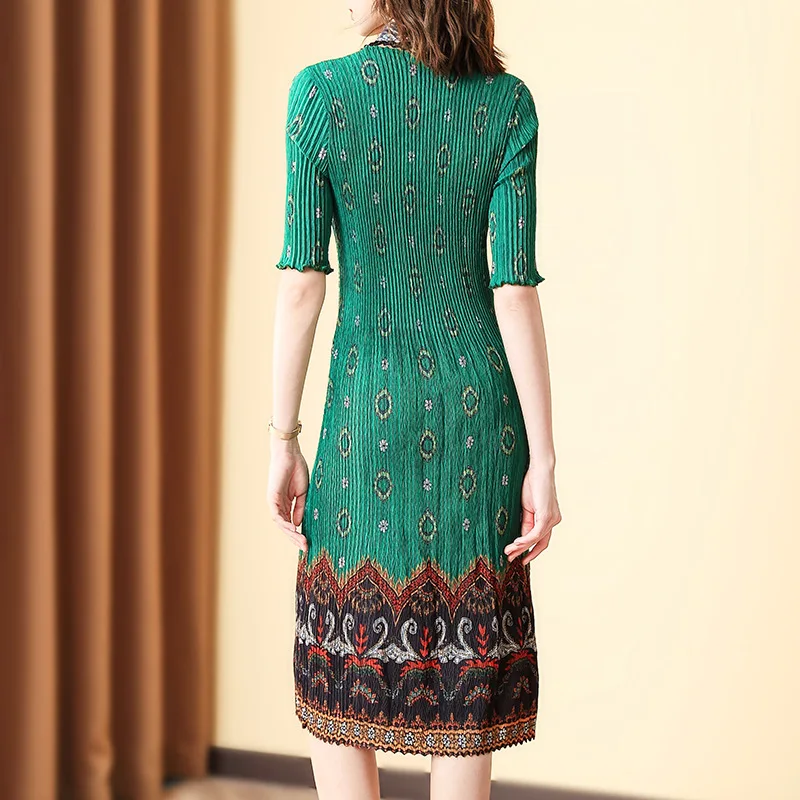 Spring Summer Women Pleated Fashion New Tidal Dress Elastic Free Size Popular Print Dress
Spring Summer Women Pleated Fashion New Tidal Dress Elastic Free Size Popular Print Dress