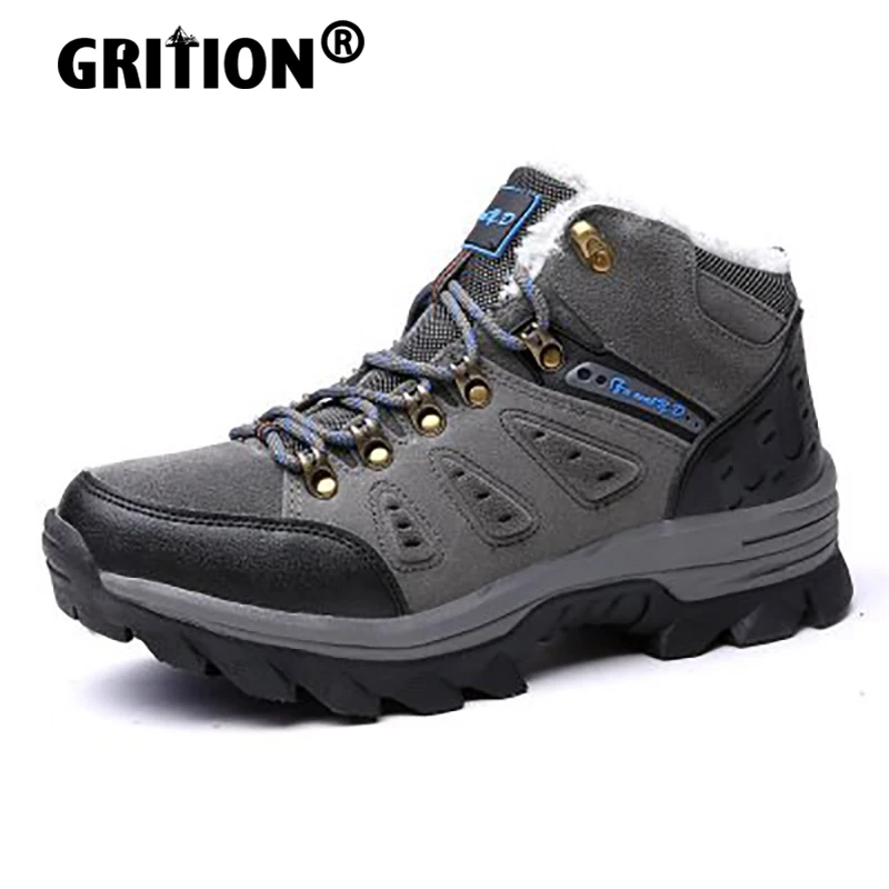GRITION Mens Hiking Boots Outdoor Trekking Warm Womens Climbing Shoes Breathable Non Slip Ankle Casual Tactical 2020 Winter Grey
GRITION Mens Hiking Boots Outdoor Trekking Warm Womens Climbing Shoes Breathable Non Slip Ankle Casual Tactical 2020 Winter Grey