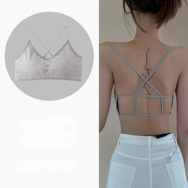 SP&CITY Cross Back Chest Pad Bra Summer Women Cotton Breathable Hollow Out Tank Top Gathered Push Up Brassiere Camisole Lingerie
SP&CITY Cross Back Chest Pad Bra Summer Women Cotton Breathable Hollow Out Tank Top Gathered Push Up Brassiere Camisole Lingerie