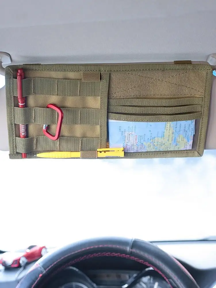 800D Nylon Car Sun Visor Point Pocket Organizer Pouch Bag Card Glasses Storage Holder Car-styling IC Card Holder Sun Shade Bag
800D Nylon Car Sun Visor Point Pocket Organizer Pouch Bag Card Glasses Storage Holder Car-styling IC Card Holder Sun Shade Bag
