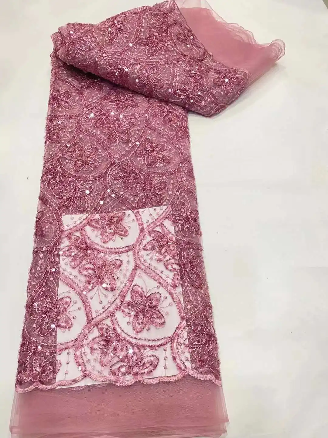 African Tulle Lace Fabric Sequins 5 Yards 2022 Nigerian Net Lace Fabric High Quality For Sew Diy Party Dress DPH1-2
African Tulle Lace Fabric Sequins 5 Yards 2022 Nigerian Net Lace Fabric High Quality For Sew Diy Party Dress DPH1-2