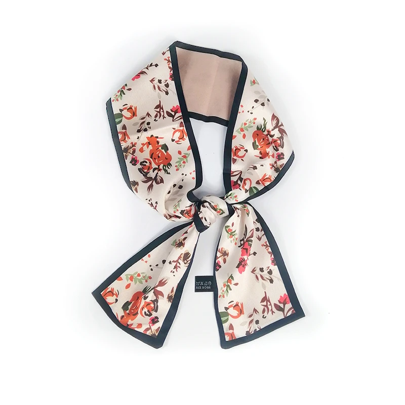 Women Scarves Flower Printed Design Silk Scarf Small Handle Bag Ribbon Women Headwear Long Skinny Foulard Femme Scarves
Women Scarves Flower Printed Design Silk Scarf Small Handle Bag Ribbon Women Headwear Long Skinny Foulard Femme Scarves