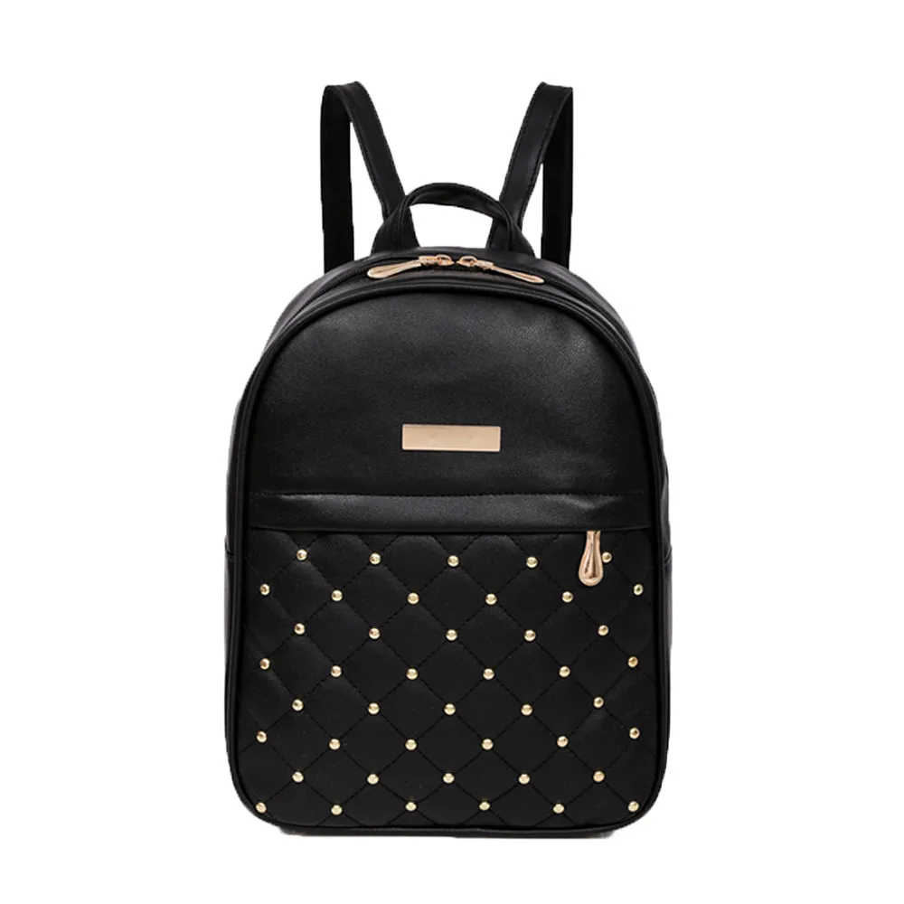 PU Leather Rivet Backpack Women Fashion Causal Bags Bead Female Travel Backpack Bagpack mochila mujer sac a dos femme
PU Leather Rivet Backpack Women Fashion Causal Bags Bead Female Travel Backpack Bagpack mochila mujer sac a dos femme
