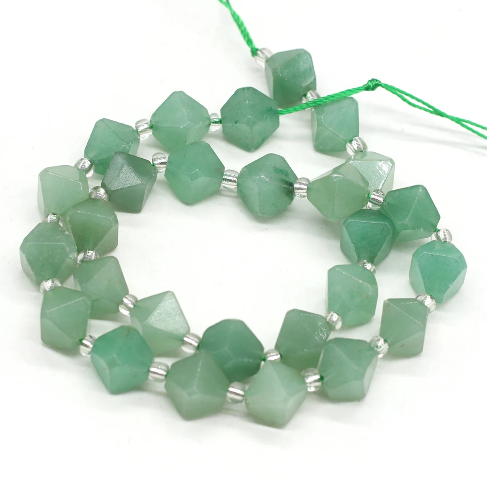 Natural Stone Green Aventurine Beaded Irregular Rhombus Temperament Beads for Jewelry Making Charm DIY Bracelet Accessories 12mm
Natural Stone Green Aventurine Beaded Irregular Rhombus Temperament Beads for Jewelry Making Charm DIY Bracelet Accessories 12mm