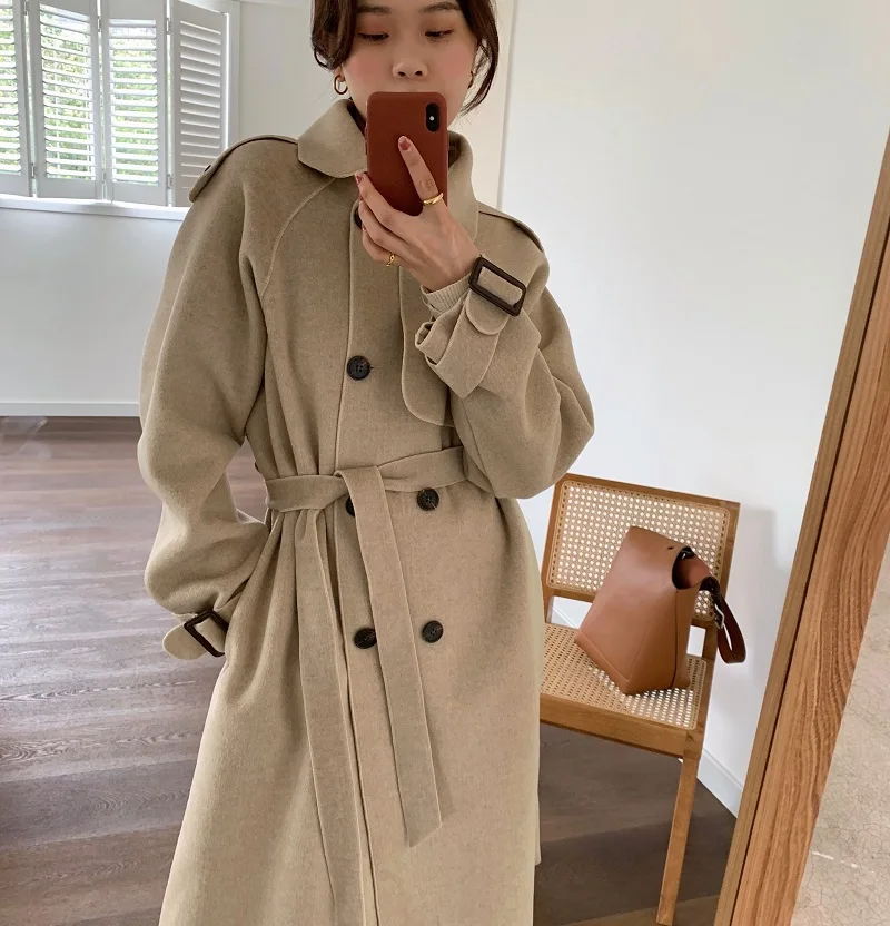 New Winter Coat Women Oversize Fashion Cashmere Wool Outerwear Female Long Thickening Warm Woolen Overcoat Womens Trench Coats
New Winter Coat Women Oversize Fashion Cashmere Wool Outerwear Female Long Thickening Warm Woolen Overcoat Womens Trench Coats