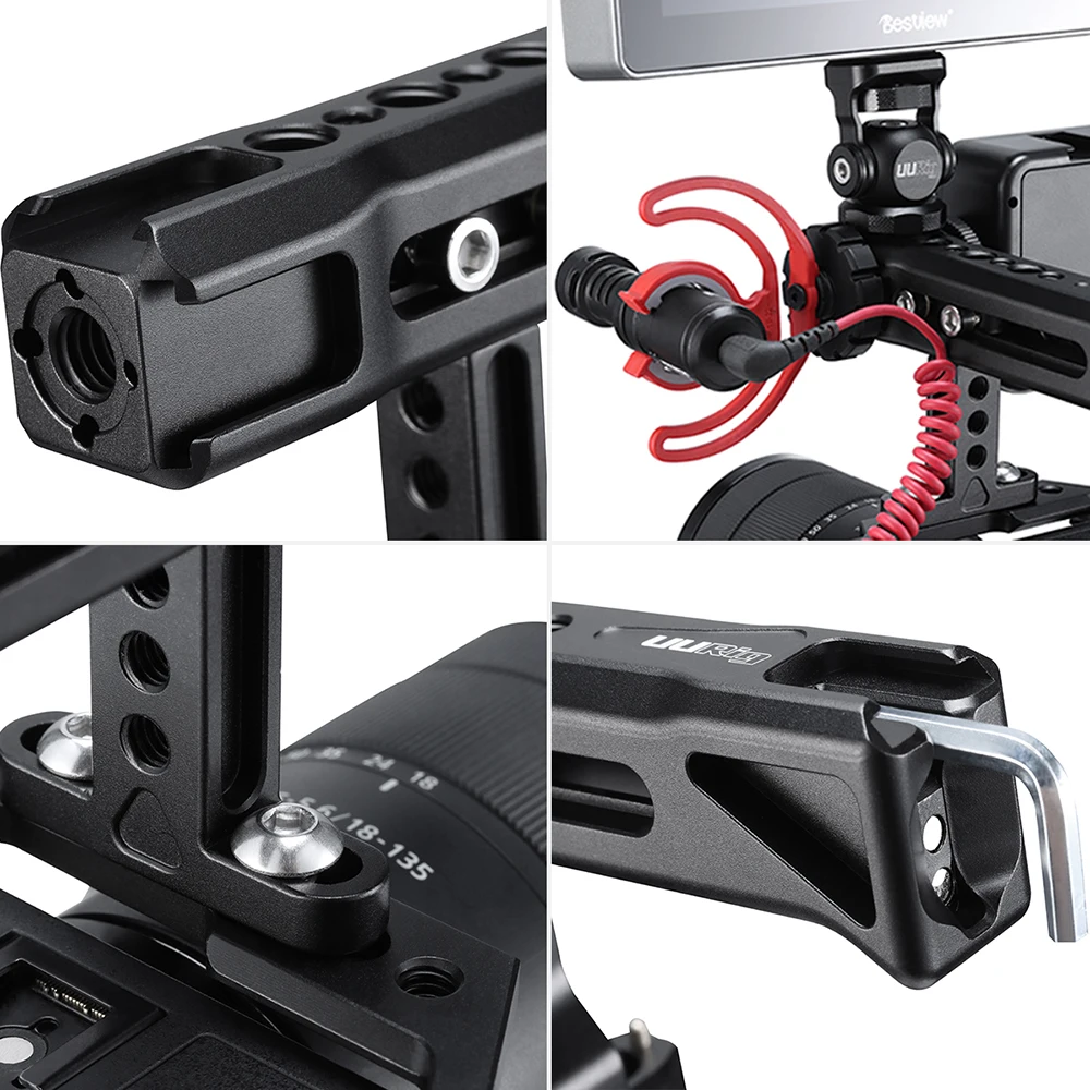 UURig R018 Multi Function Screw Handle General DSLR Camera Cage NATO Top Handle Quick Release Hand Grip with Nato Rail
UURig R018 Multi Function Screw Handle General DSLR Camera Cage NATO Top Handle Quick Release Hand Grip with Nato Rail