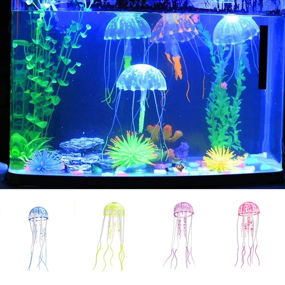 Artificial Jellyfish Aquarium Live Plant Glowing Effect Decoration Fish Tank Underwater Luminous Ornament Aquatic Landscape Deco
Artificial Jellyfish Aquarium Live Plant Glowing Effect Decoration Fish Tank Underwater Luminous Ornament Aquatic Landscape Deco