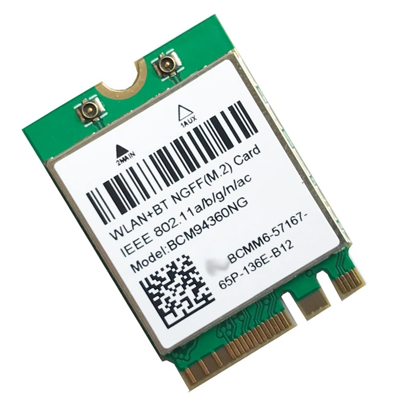 1200Mbps 802.11Ac WiFi Card BCM94360NG NGFF M.2 5Ghz WLAN Bluetooth 4.0 Card DW1560 Wireless Network Card for Windows
1200Mbps 802.11Ac WiFi Card BCM94360NG NGFF M.2 5Ghz WLAN Bluetooth 4.0 Card DW1560 Wireless Network Card for Windows