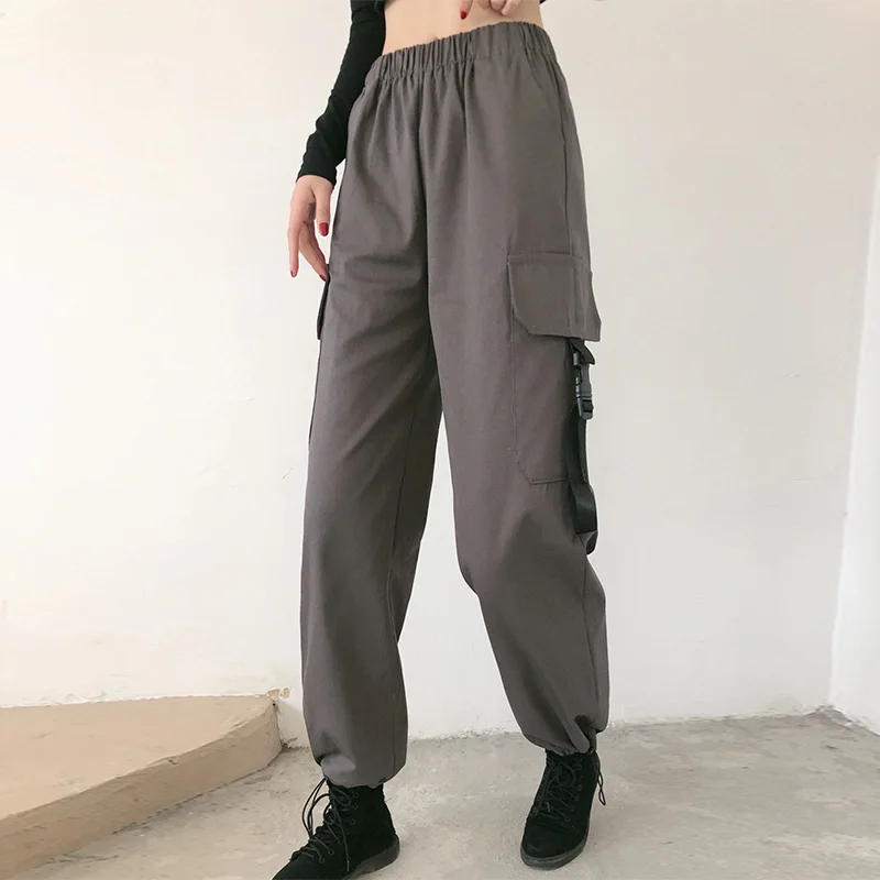 Women Fashion Streetwear Cargo Pants Ankle Length Elastic Waist Joggers Female Loose Trousers Casual Plus Size Haren Pants
Women Fashion Streetwear Cargo Pants Ankle Length Elastic Waist Joggers Female Loose Trousers Casual Plus Size Haren Pants