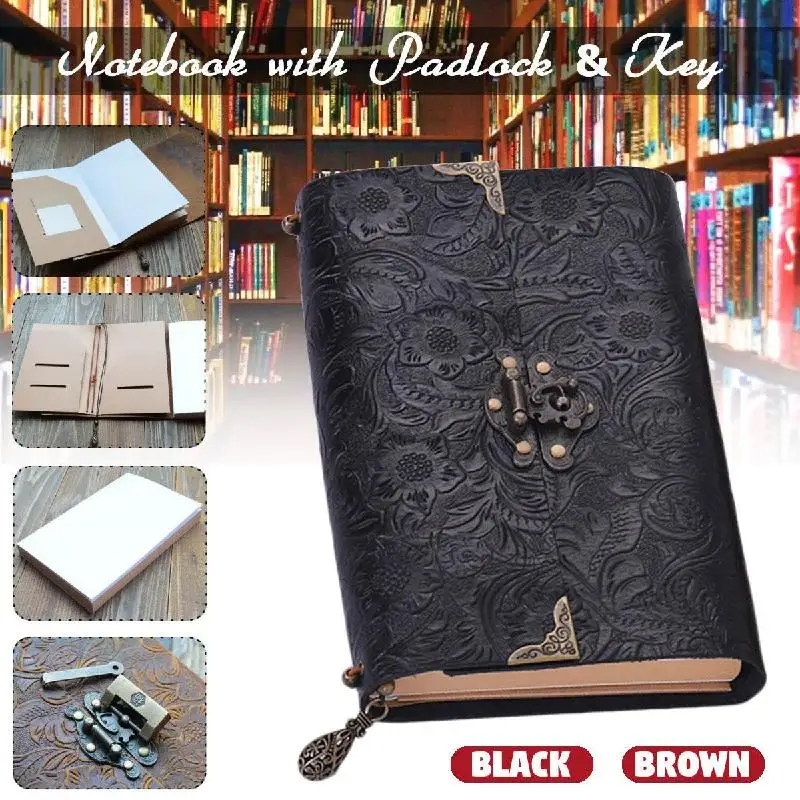 Embossed Soft-leaf Loose-leaf Travel Notebook with Lock and Key Diary Notepad Kraft Paper for Business Sketching and Writing
Embossed Soft-leaf Loose-leaf Travel Notebook with Lock and Key Diary Notepad Kraft Paper for Business Sketching and Writing