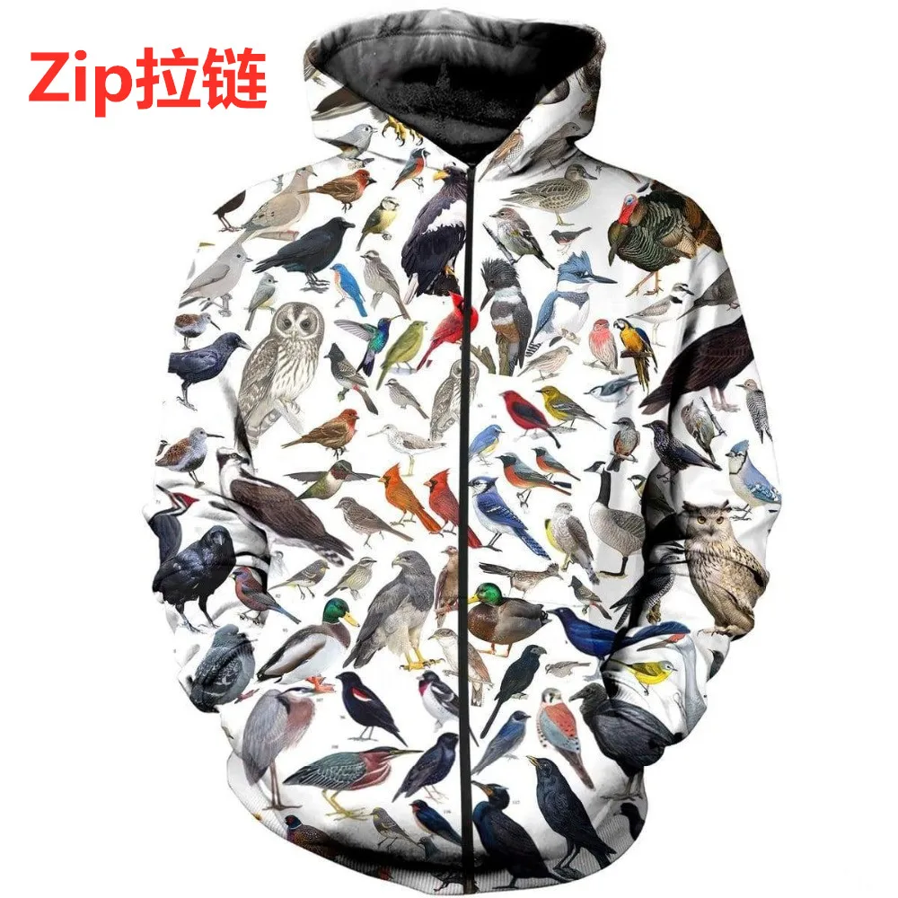 New Fashion Hoodies 3D Printed Collage Birds Funny Pullover Sweatshirt Unisex Casual Zip Jackets
New Fashion Hoodies 3D Printed Collage Birds Funny Pullover Sweatshirt Unisex Casual Zip Jackets