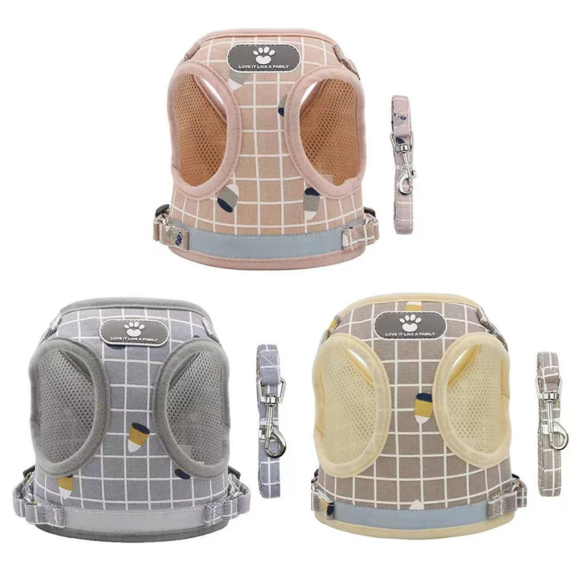 New Dog Soft Adjustable Harness Pet Large Dog Walk Out Harness Vest for Medium Dog Chest Strap Dog Harness Pets Accessories
