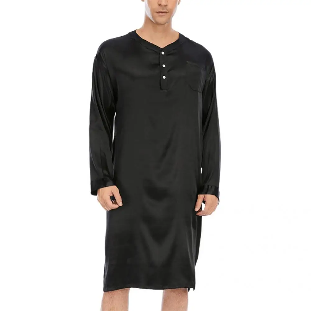Men Sleepwear Midcalf Durable Comfortable Warm Bathrobe Leisure Nightshirt for Leisure Time
Men Sleepwear Midcalf Durable Comfortable Warm Bathrobe Leisure Nightshirt for Leisure Time