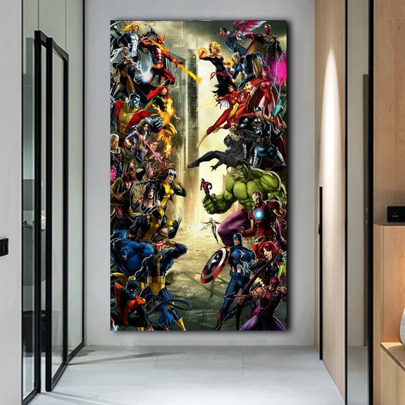 Marvel Art Avengers Spiderman Canvas Painting Superhero Posters and Prints Wall Art Picture for Living Kids Home Room Decoration
Marvel Art Avengers Spiderman Canvas Painting Superhero Posters and Prints Wall Art Picture for Living Kids Home Room Decoration