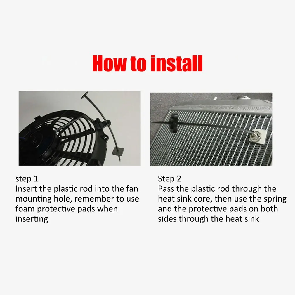 Car Auto Universal Electric Cooling Radiator Mounting Modified Fan Replacement Slim Pull Push Racing | Автомобили и мотоциклы