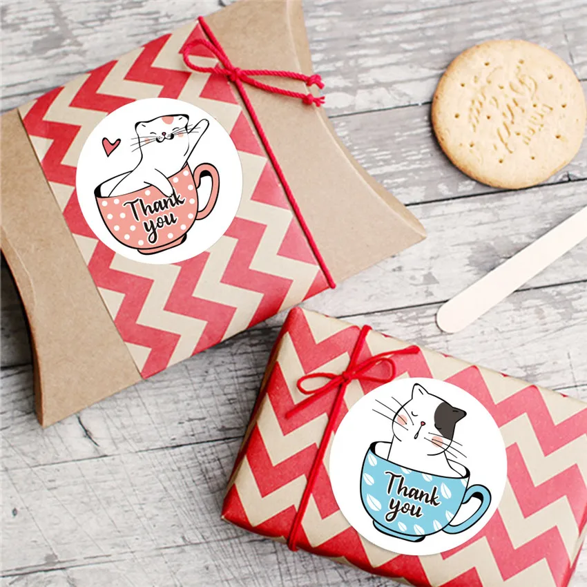 500Pcs Thank You Stickers Round Cute Cat Seal Label Adhesive Label Sticker for Gift Decor 6 Designs Stationery Sticker 
500Pcs Thank You Stickers Round Cute Cat Seal Label Adhesive Label Sticker for Gift Decor 6 Designs Stationery Sticker