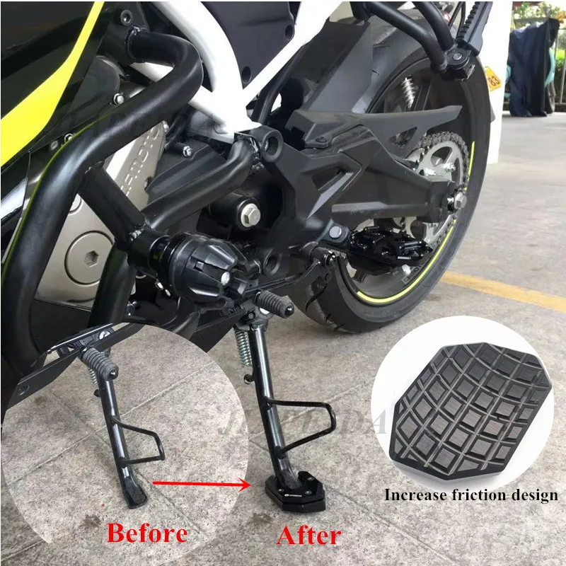 Modified Motorcycle CNC aluminium side stand for CFMOTO 250SR sidestand kickstand enlarge stand pad mat plate for CFMOTO 250SR
Modified Motorcycle CNC aluminium side stand for CFMOTO 250SR sidestand kickstand enlarge stand pad mat plate for CFMOTO 250SR