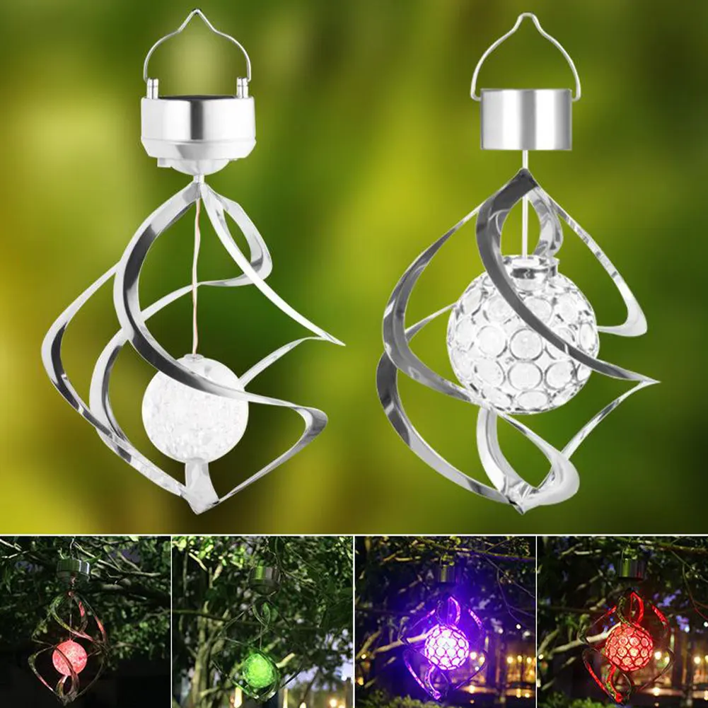 Style2 Wind Spinner Light Solar Garden Hanging Wind Chime Spiral Lamp Colour Changing LED Solar Wind Chime Light Garden Lamp
Style2 Wind Spinner Light Solar Garden Hanging Wind Chime Spiral Lamp Colour Changing LED Solar Wind Chime Light Garden Lamp