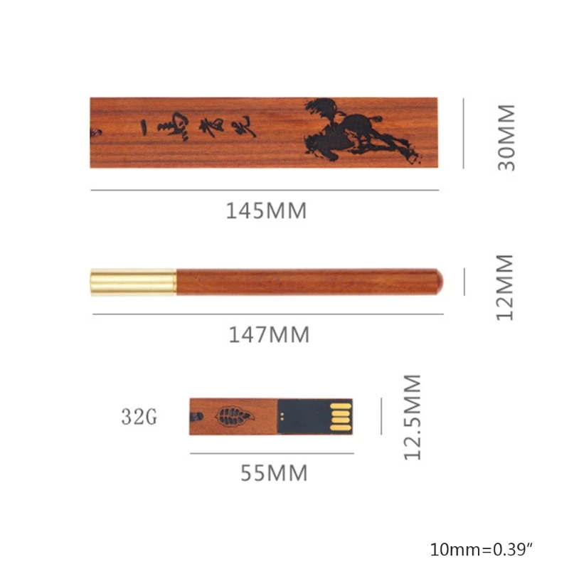Portable Exquisite Ebony Signature Pen Kit Calligraphy Pen Writing Pen w/ U Disk Bookmark for School Executive Gift
Portable Exquisite Ebony Signature Pen Kit Calligraphy Pen Writing Pen w/ U Disk Bookmark for School Executive Gift