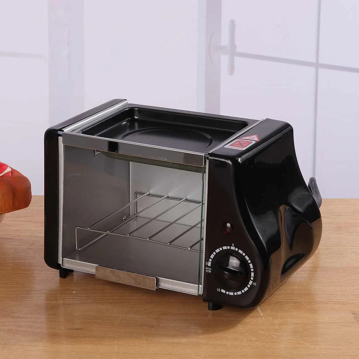 2 in 1 1.5L Mini Electric Baking Bakery Roast Oven Grill Fried Eggs Omelette Frying Pan Breakfast Machine Bread Maker Toaster
2 in 1 1.5L Mini Electric Baking Bakery Roast Oven Grill Fried Eggs Omelette Frying Pan Breakfast Machine Bread Maker Toaster