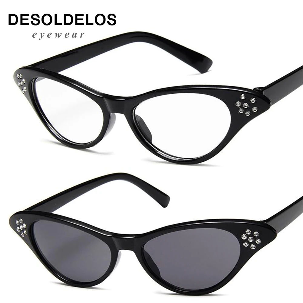 Classic Cat eye Retro Spectacle Frame diamond-studded quincunx Prescription Eyewear Sunglasses Women Oculos De Grau
Classic Cat eye Retro Spectacle Frame diamond-studded quincunx Prescription Eyewear Sunglasses Women Oculos De Grau