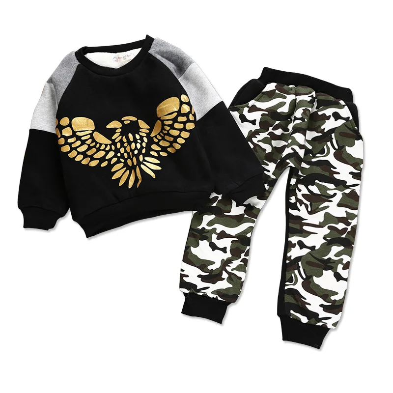 Boy Autumn Clothing Set Big Boy Boys Camouflage Two-piece Set New Velvet Thicken Kids Outfit Suit 2020 New Fashion Tracksuit
Boy Autumn Clothing Set Big Boy Boys Camouflage Two-piece Set New Velvet Thicken Kids Outfit Suit 2020 New Fashion Tracksuit