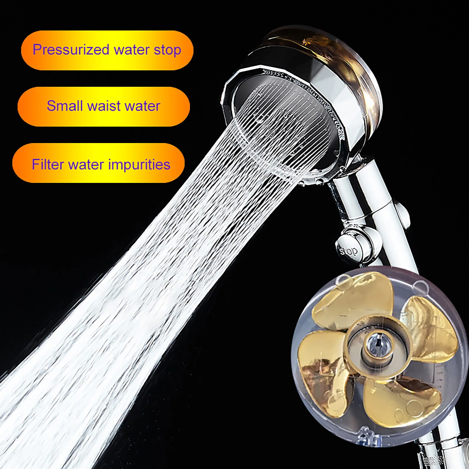 360 Rotated High-Pressure Handheld Shower Head Bathroom Pressurized Massage Shower Head Home Dormitory Universal Shower Nozzle
360 Rotated High-Pressure Handheld Shower Head Bathroom Pressurized Massage Shower Head Home Dormitory Universal Shower Nozzle