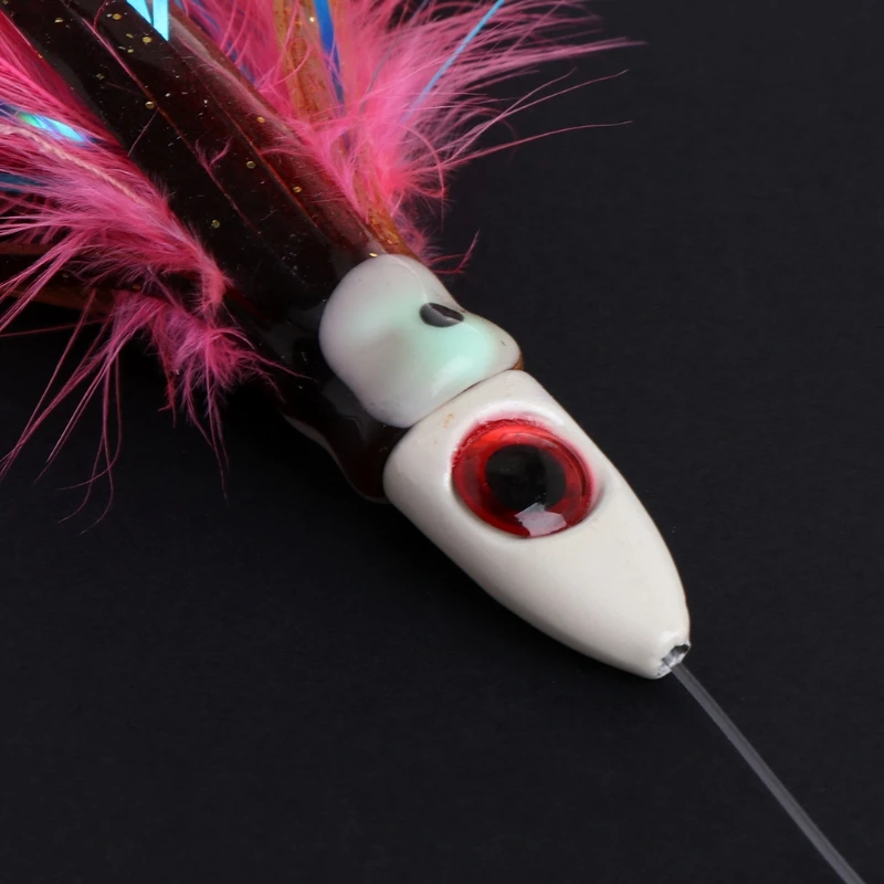 Fishing Bait With Lead Head Line Feather Lure Octopus Trolling Skirt Accessories 
Fishing Bait With Lead Head Line Feather Lure Octopus Trolling Skirt Accessories