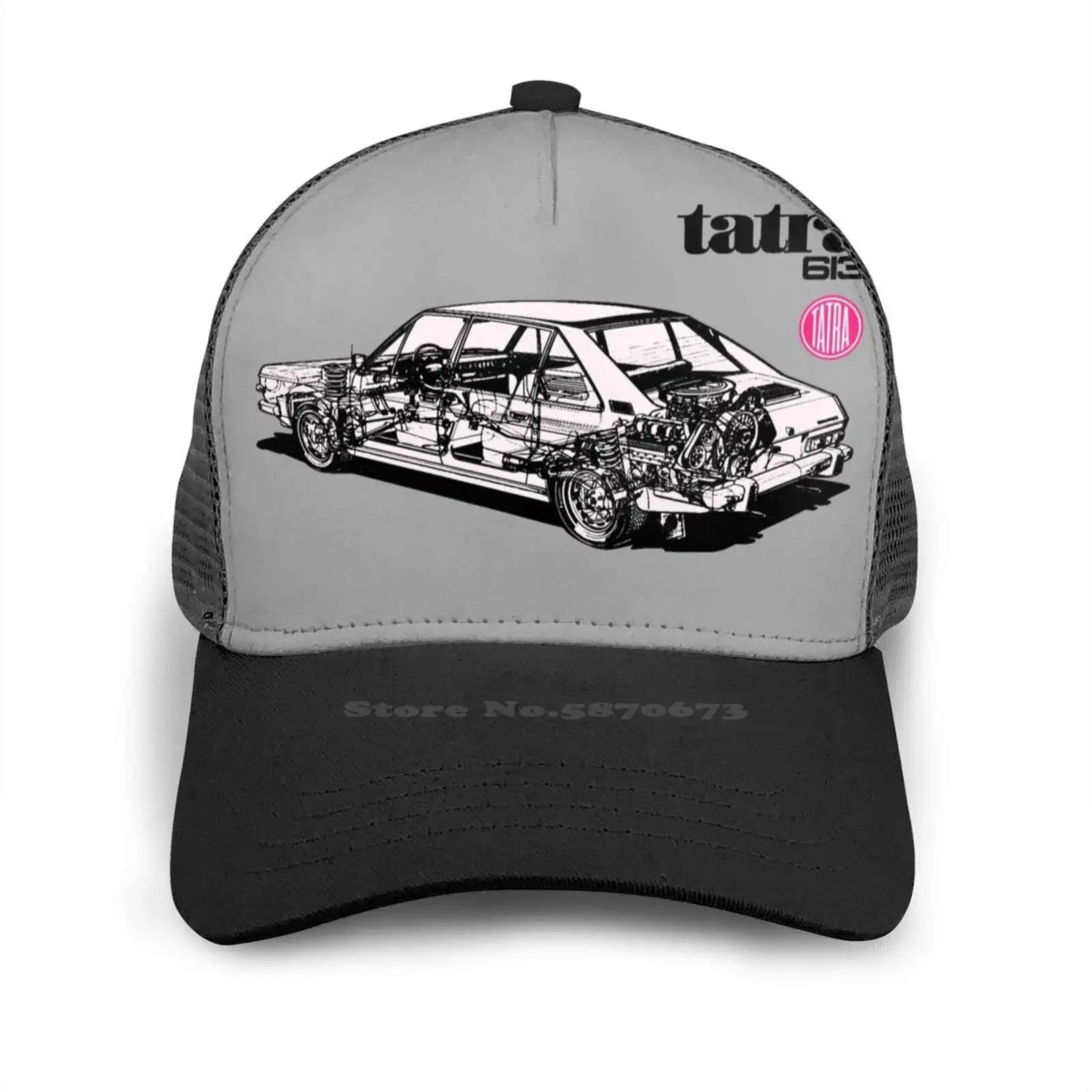 Бейсболка Tatra 613 с изогнутыми краями сетчатая 1970S 1980S 70S 80S Чехословакия Чехия
