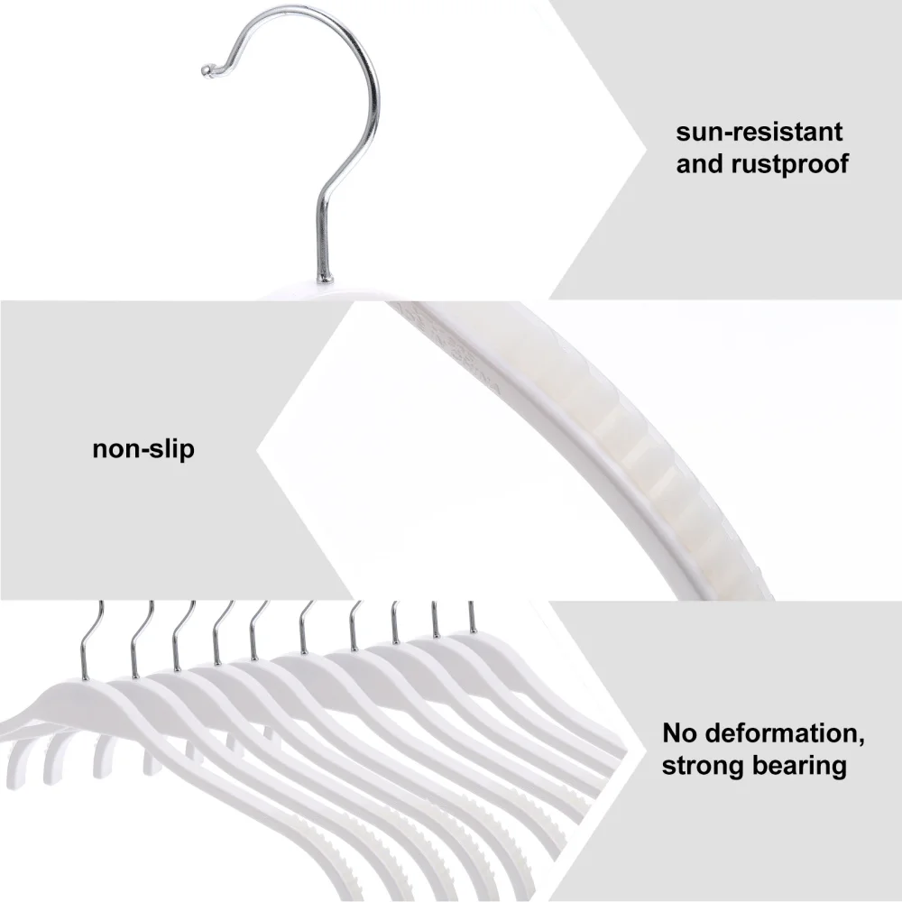 1 Set 10 Pcs Coat Hangers Clothing Hangers Traceless Clothes Hangers
1 Set 10 Pcs Coat Hangers Clothing Hangers Traceless Clothes Hangers