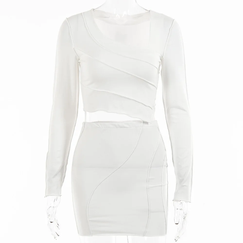 AIUJXK Fashion Dress Two Piece Sets Women 2021 New Summer Long Sleeve Crop Top And Skirt Suits Solid Color Slim Sexy Outfits
AIUJXK Fashion Dress Two Piece Sets Women 2021 New Summer Long Sleeve Crop Top And Skirt Suits Solid Color Slim Sexy Outfits