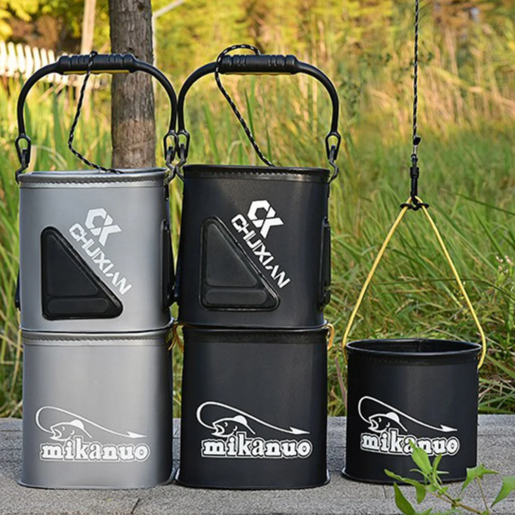 Outdoor Fishing Bucket Collapsible EVA Thick Live Fish Bucket Foldable Fishing Bait Bucket with Rope/Handle Fishing Accessories
Outdoor Fishing Bucket Collapsible EVA Thick Live Fish Bucket Foldable Fishing Bait Bucket with Rope/Handle Fishing Accessories