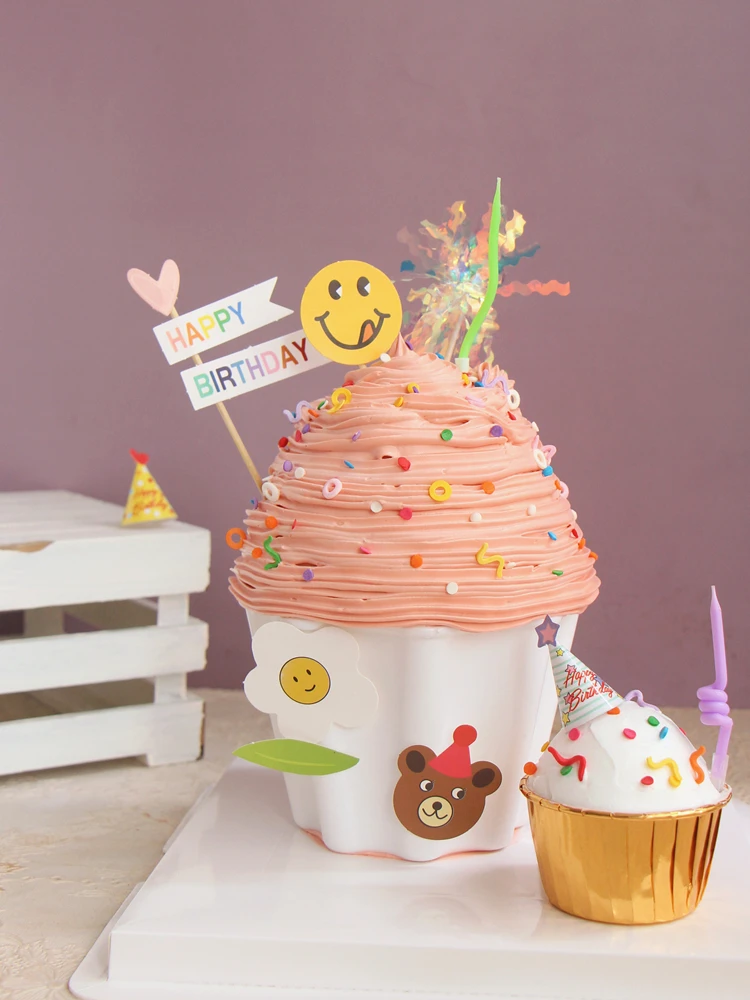 Cake Topper Bear Candle Card Cute Fantasy Cup Dessert Smiley Love Bear Plugin Table Dress Up Plugin Party Cake Decor Supplies
Cake Topper Bear Candle Card Cute Fantasy Cup Dessert Smiley Love Bear Plugin Table Dress Up Plugin Party Cake Decor Supplies