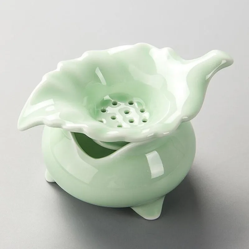 Wholesale Creative Ceramic Tea strainer Chinese Teaset accessories Ceramic Tea leak filter
Wholesale Creative Ceramic Tea strainer Chinese Teaset accessories Ceramic Tea leak filter