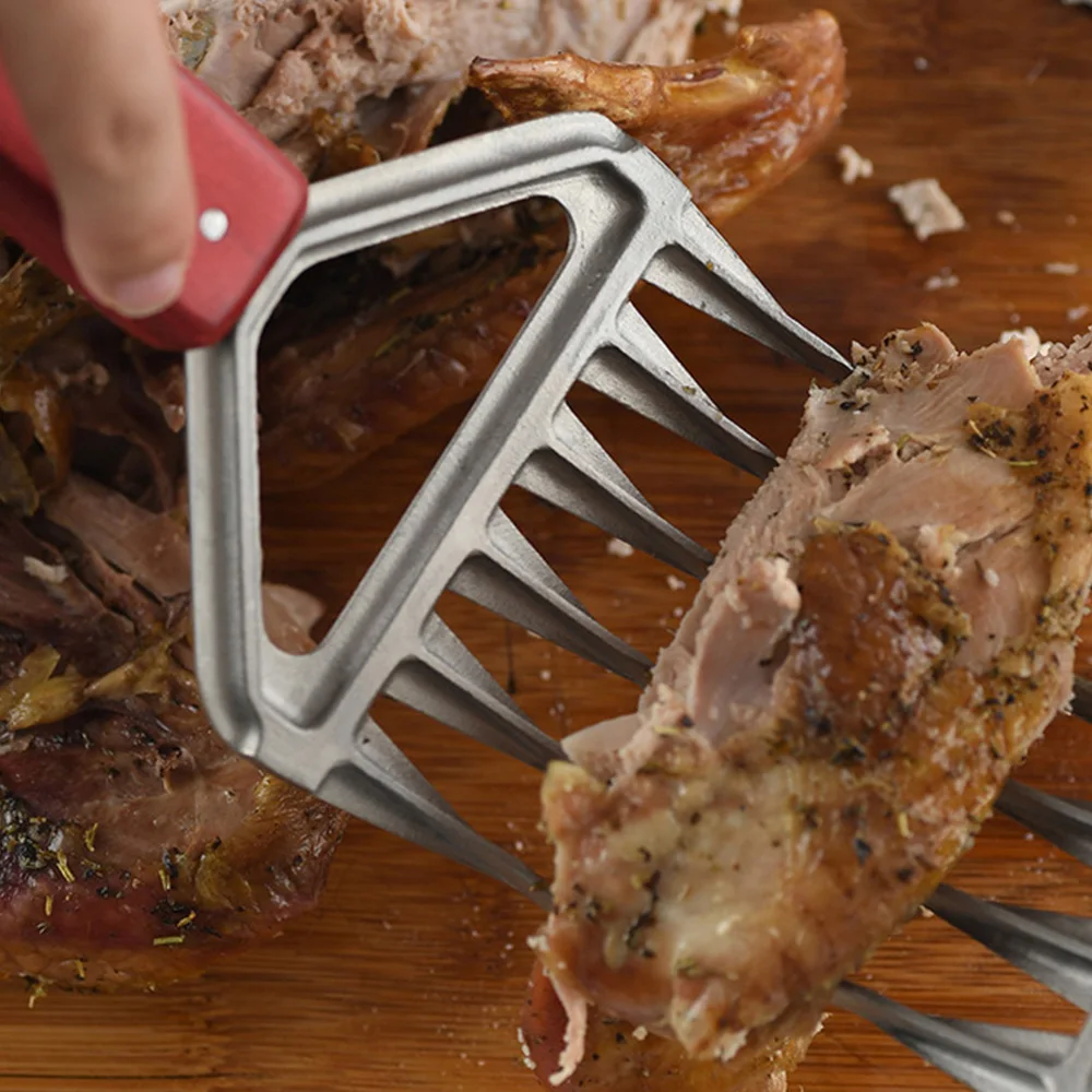 2PCS Stainless Steel Meat Fork BBQ Pulled Pork Meat Clamp Handing Carving Food Grill Accessories Barbecue Tool Long Wood Handle
2PCS Stainless Steel Meat Fork BBQ Pulled Pork Meat Clamp Handing Carving Food Grill Accessories Barbecue Tool Long Wood Handle