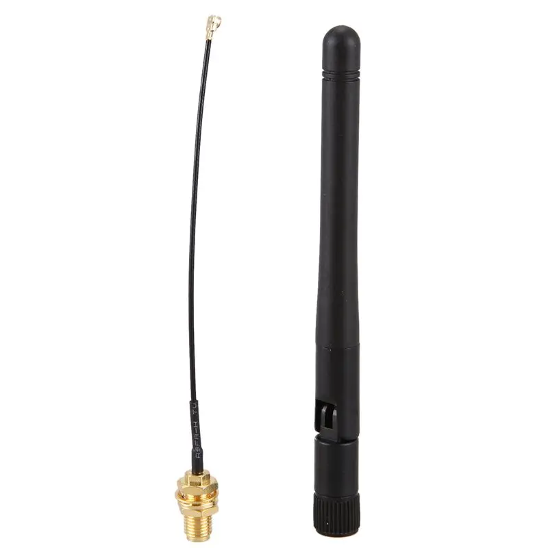 433Mhz Antenna 3Dbi GSM RP-SMA Plug Rubber Waterproof Lorawan Antenna + IPX to SMA Small Cable Extension
433Mhz Antenna 3Dbi GSM RP-SMA Plug Rubber Waterproof Lorawan Antenna + IPX to SMA Small Cable Extension