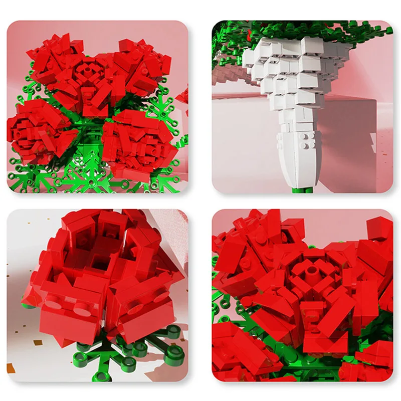 Creator Series Tulips Bouquet Phalaenopsis Flowers Building Blocks Moc Daisy Rose Decoration DIY Bricks Toys Girls Romantic Gift 
Creator Series Tulips Bouquet Phalaenopsis Flowers Building Blocks Moc Daisy Rose Decoration DIY Bricks Toys Girls Romantic Gift