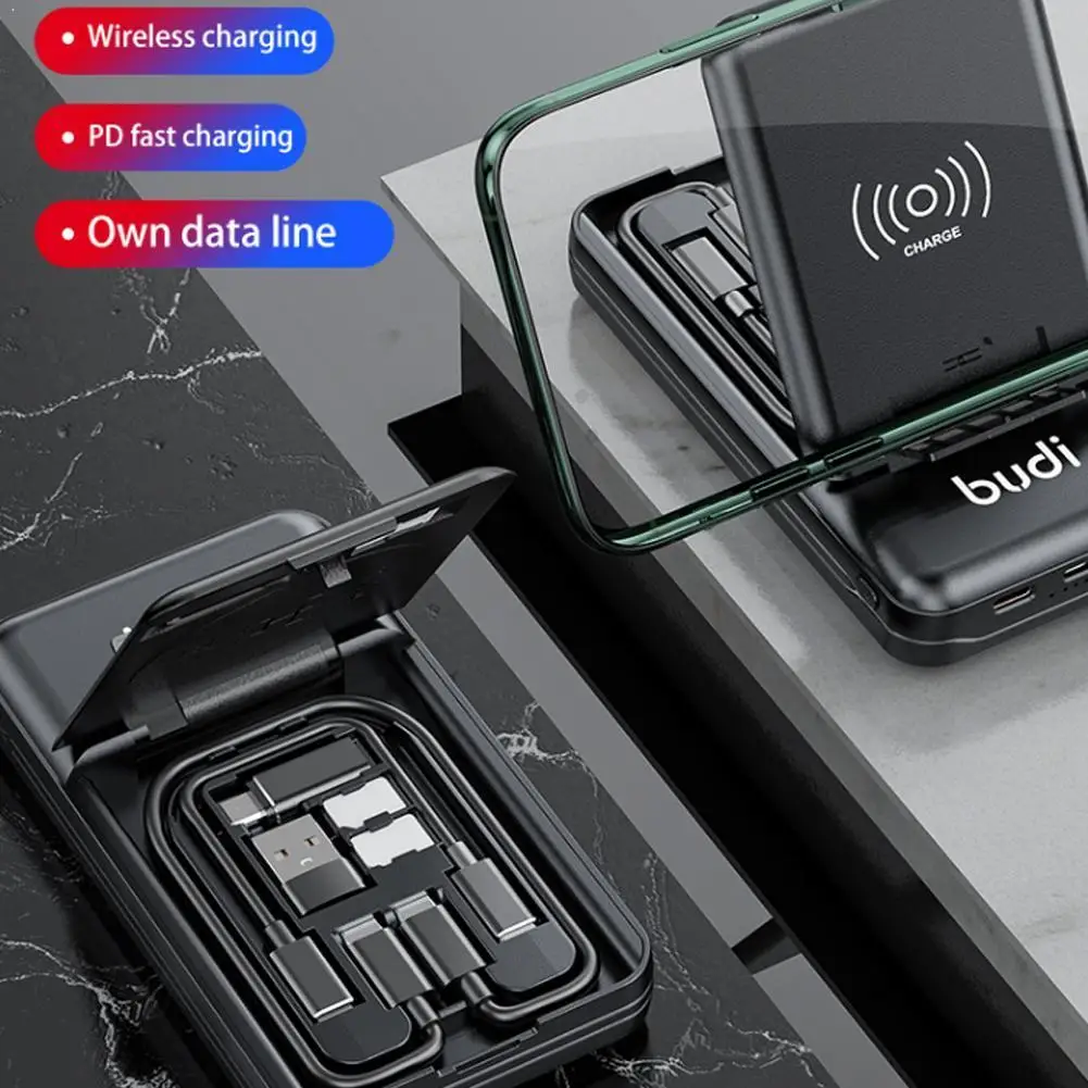 BUDI Multi-functional Power Bank Box 10000mAh Power Type C USB Adapter Bank Converter In Type-C 7 Android To 1 Mi O7J9
BUDI Multi-functional Power Bank Box 10000mAh Power Type C USB Adapter Bank Converter In Type-C 7 Android To 1 Mi O7J9