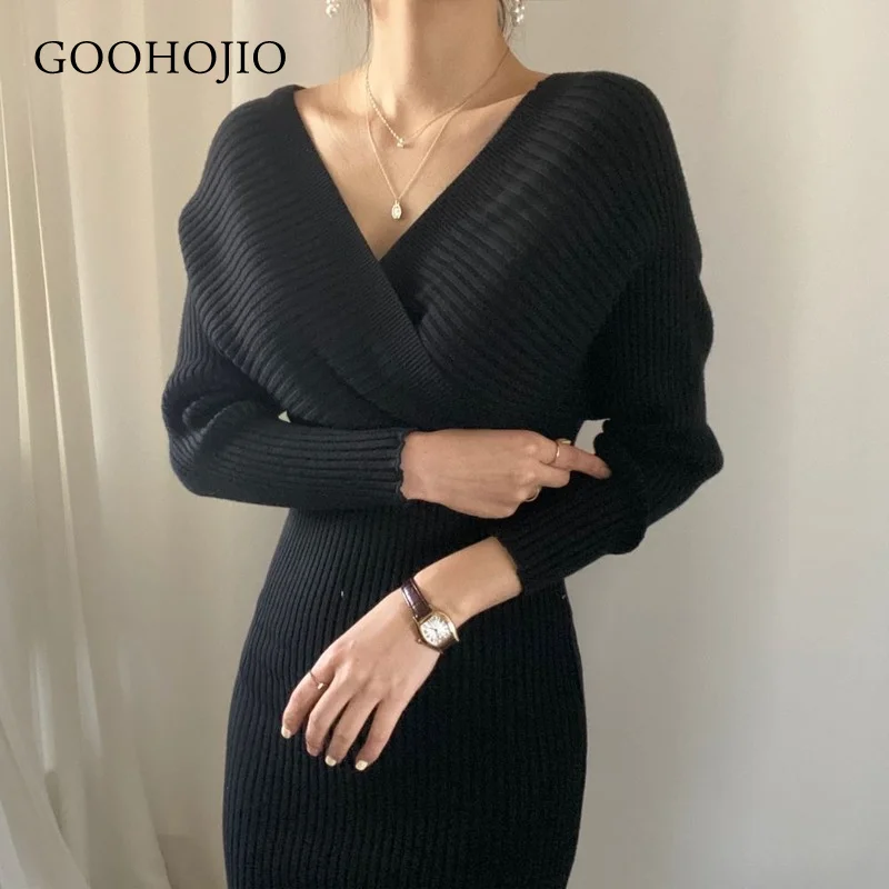 GOOHOJIO 2021 New Spring and Autumn Temperament Knitting Tight Dresses Women Dress for Women V-neck Fashionable Women Dresses
GOOHOJIO 2021 New Spring and Autumn Temperament Knitting Tight Dresses Women Dress for Women V-neck Fashionable Women Dresses